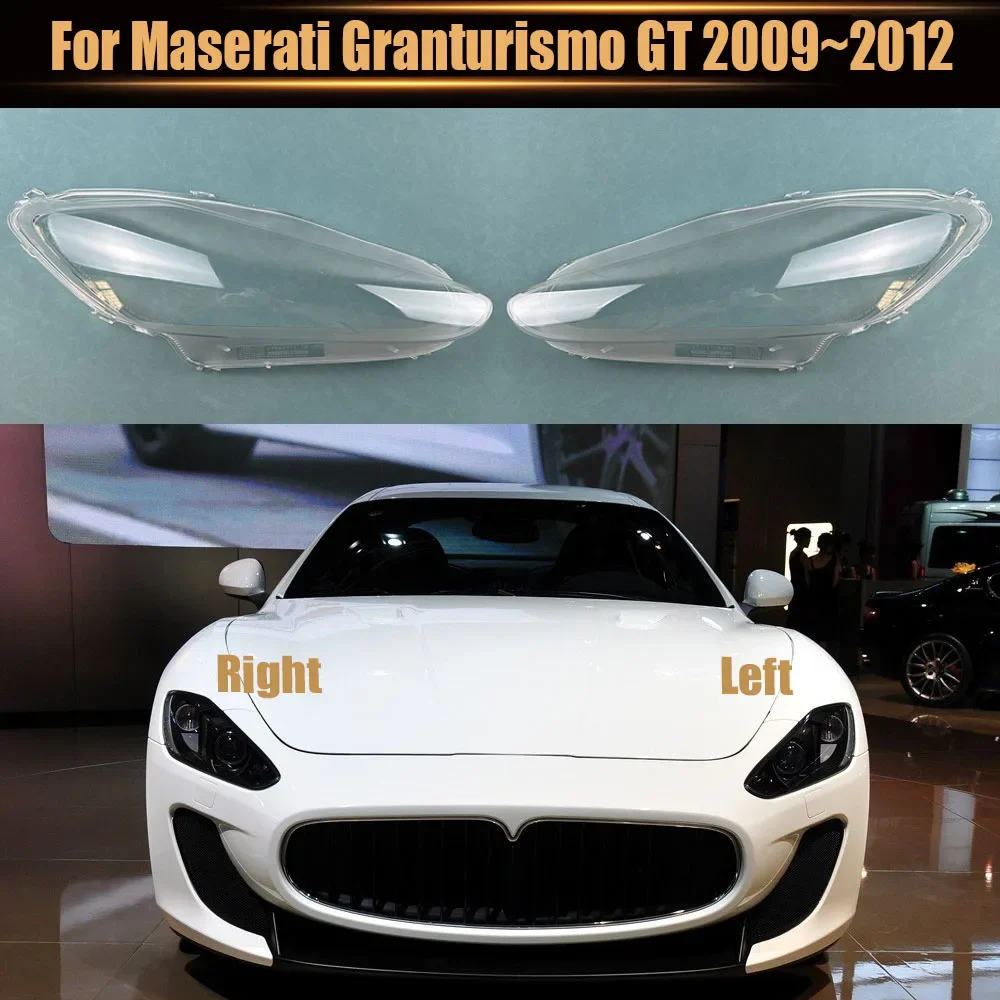 

For Maserati Granturismo GT 2009~2012 Headlamp Cover Transparent Headlight Shell Lens Plexiglass Auto Replacement Parts