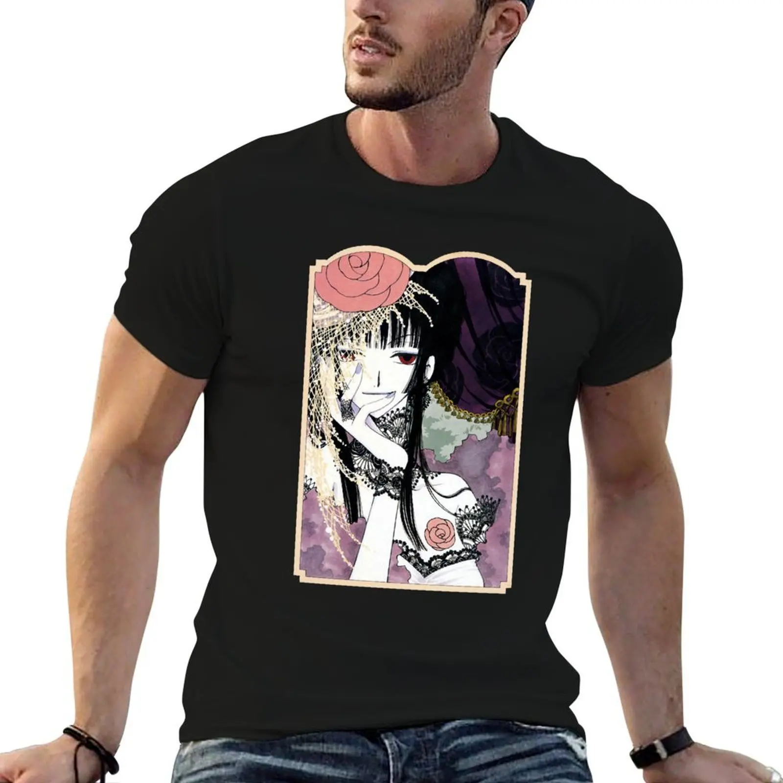 Camiseta de manga corta de talla grande de Ichihara Yuuko de XXXHolic