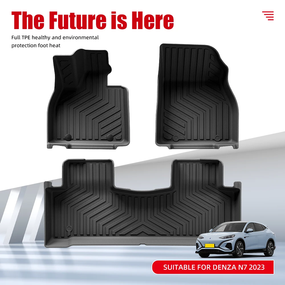 Custom Hot Selling Car Floor Mat for DENZA N7 2023 Waterproof Car Mat 3D TPE Auto Interior Accessories Custom Carpet Car Foot Ma