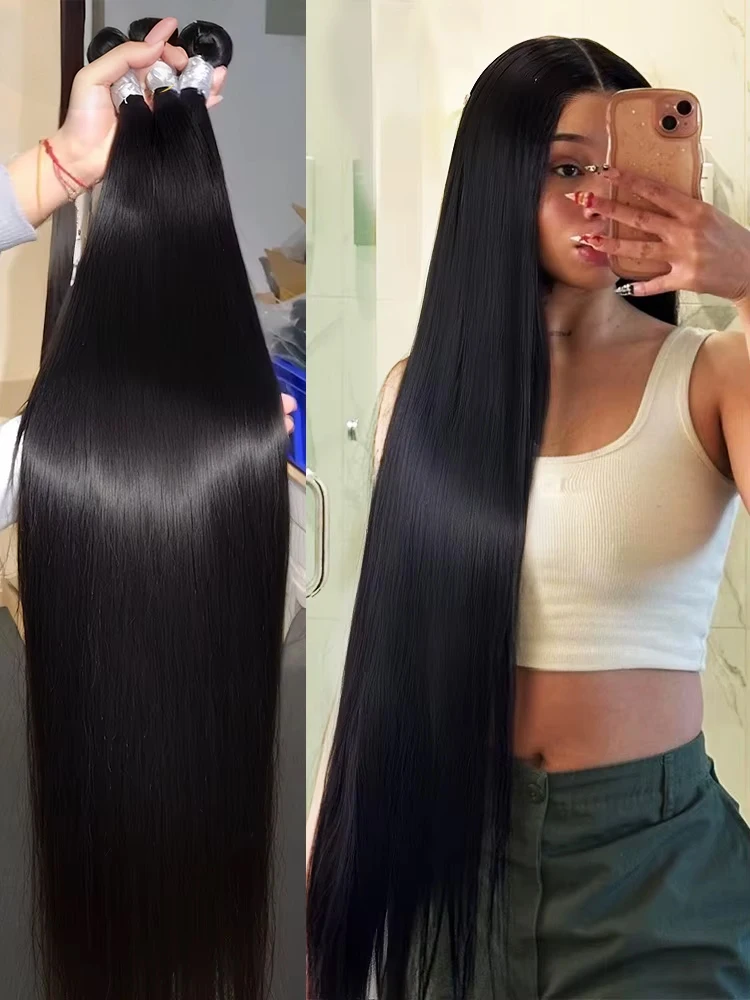 30 40 بوصة العظام حزم من شعر طبيعي مفرود البرازيلي ريمي 100% الشعر البشري 3 4 حزم الخام وصلات شعر غير معالجة النسيج #1