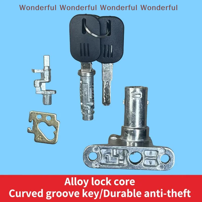 Motorcycle Seat Cushion Lock Power Lock Switch for Electric Vehicle Key Security Accessory for Scooters