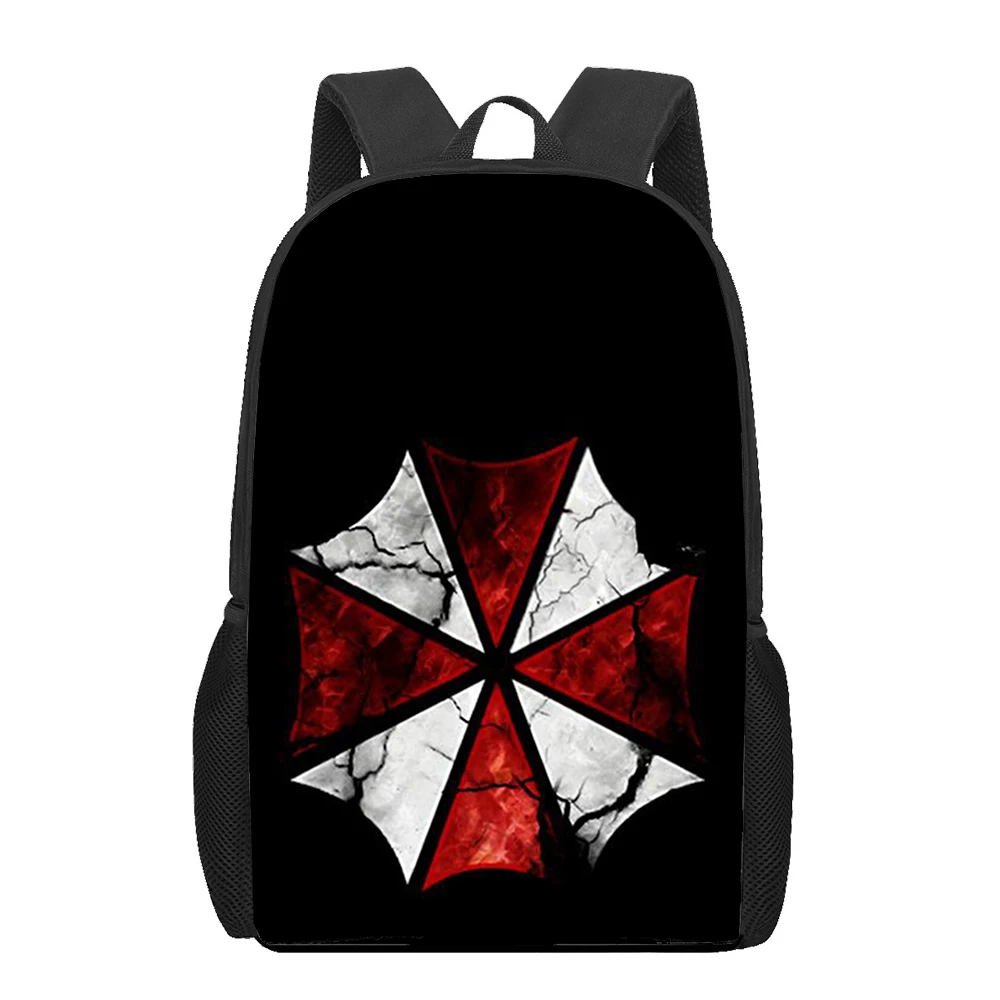 Umbrella Corporation-Sac à dos pour hommes et garçons, sacs à dos pour enfants, sacs d'école, sac de livre pour adolescents, 03