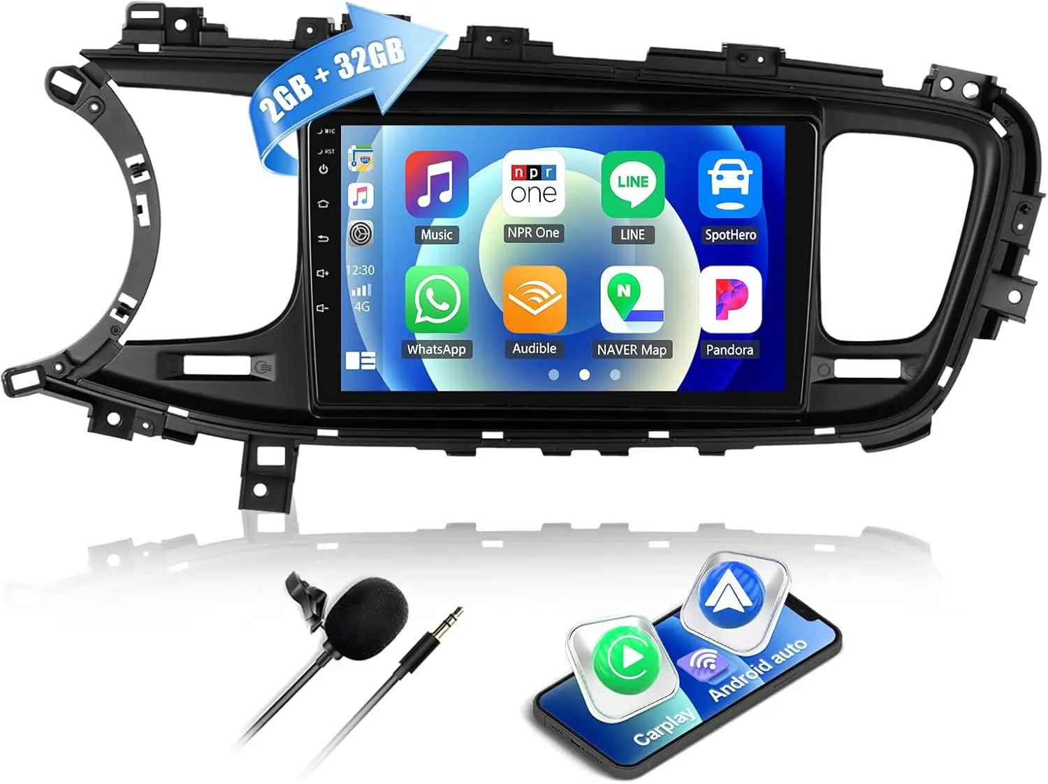 

9Inch Car-play Car Stereo Radio GPS Navigation Wifi Compatible for Kia Optima K5 2011-2015 Android 13