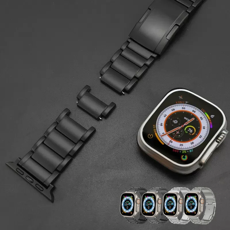 Titanium Band for Apple Watch Ultra 2 49mm Strap Business Link Bracelet for iWatch ultra 49 series 9 45mm 8 7 se 6 4 5 42mm 44mm