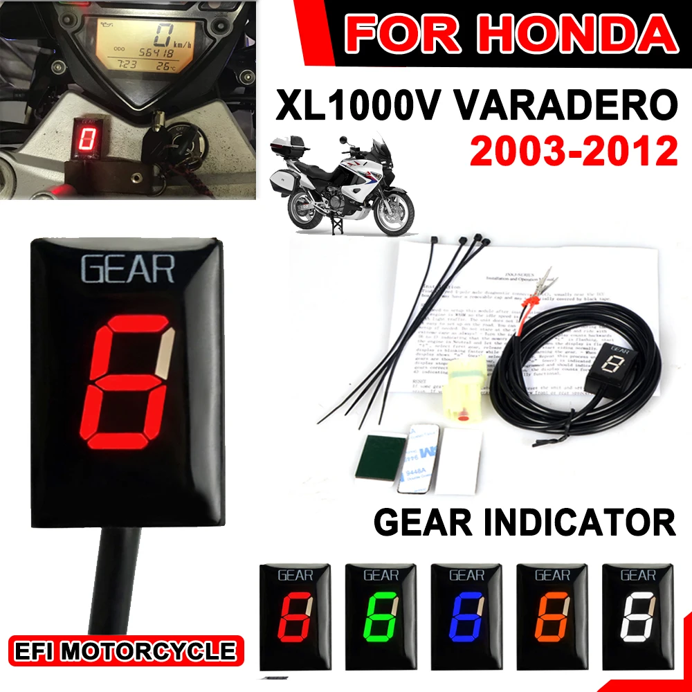 Motorcycle 6 Gear Indicator Speed Display Meter for Honda XL1000V XL 1000V Varadero 2003 2004 2005 - 2010 2011 2012 Accessories