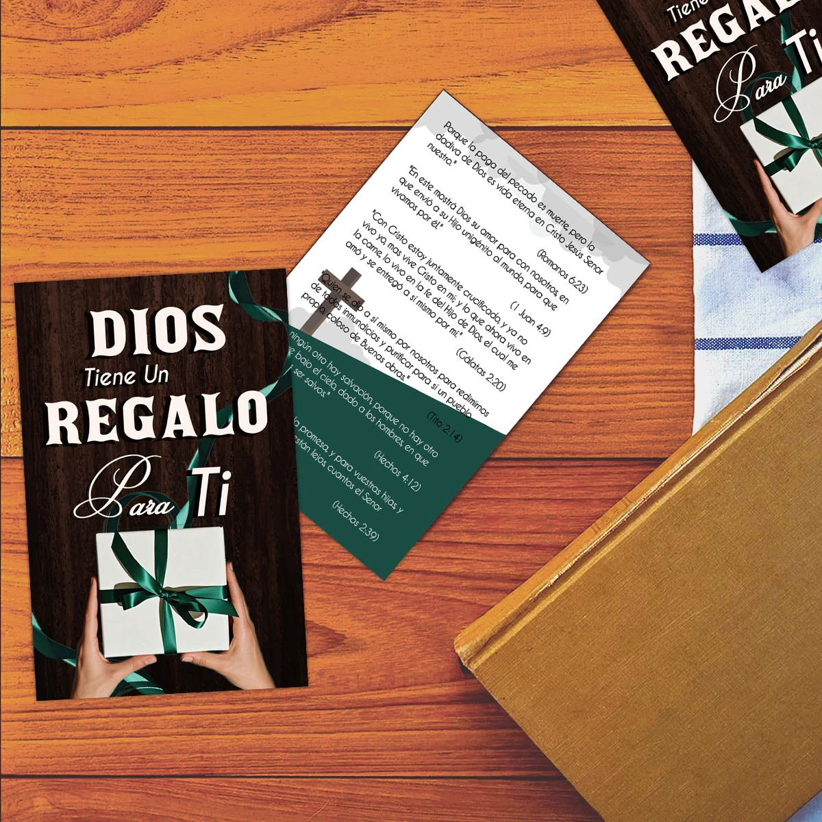 100 Stück spanische Evangeliumskarten – Bibelvers, christliche Taschenbahn-Planskarte für Kirchenreduzierung, spirituelles Ermutigungsgeschenk – Detail 2
