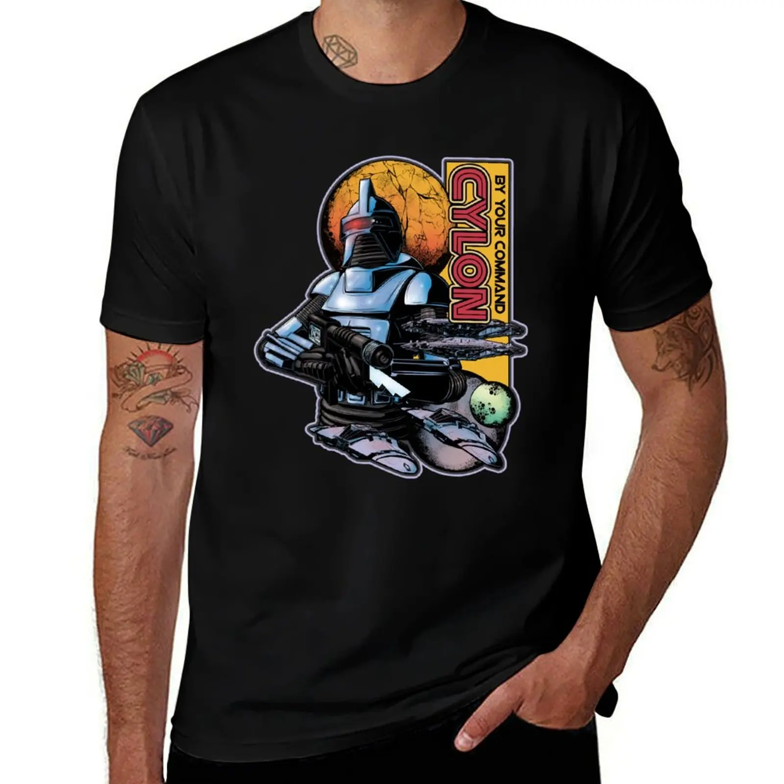 

Cylon Centurion T-Shirt Soft Stretch Short Sleeve Top