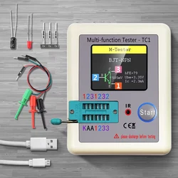 LCR-TC1 LCR-T7 T10H Tester próbnik elektroniczny multimetr kolorowy wyświetlacz TFT dla diody trioda MOS/PNP/NPN kondensator rezystor tranzystor