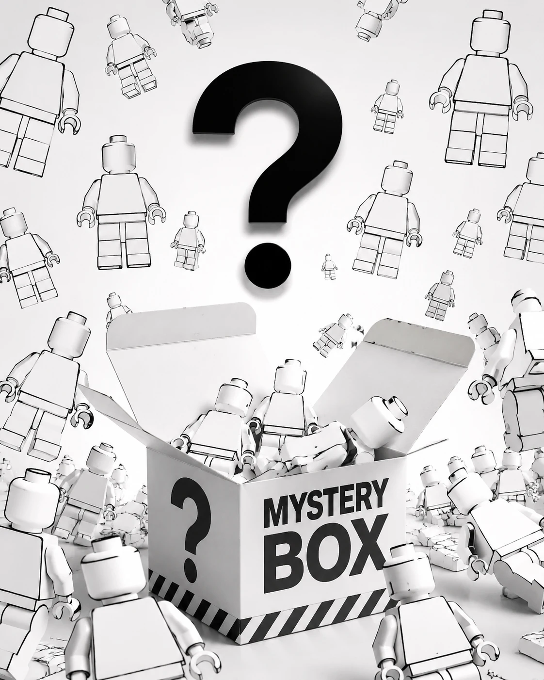 

Building block puzzle box, toy puzzle box, collectible for building block enthusiasts, surprise gift