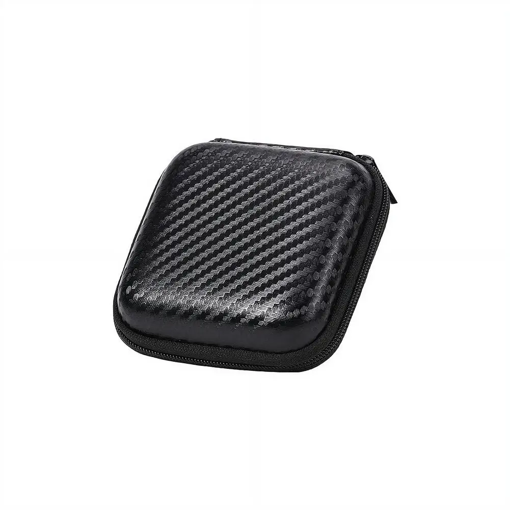 Carbon Fiber EVA Hard Shell Case Shockproof Waterproof Tool Bag for Car Terminal Disassembly Kit Earphone Mini Storage Pouch view 4