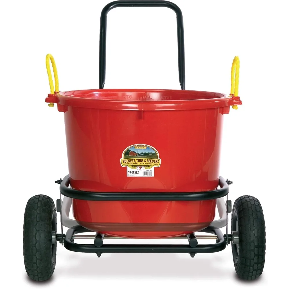 Little Giant® Muck Cart | Large Bucket or Tub Cart | Muck Cart with Wheels | Holds Up to 350 lbs