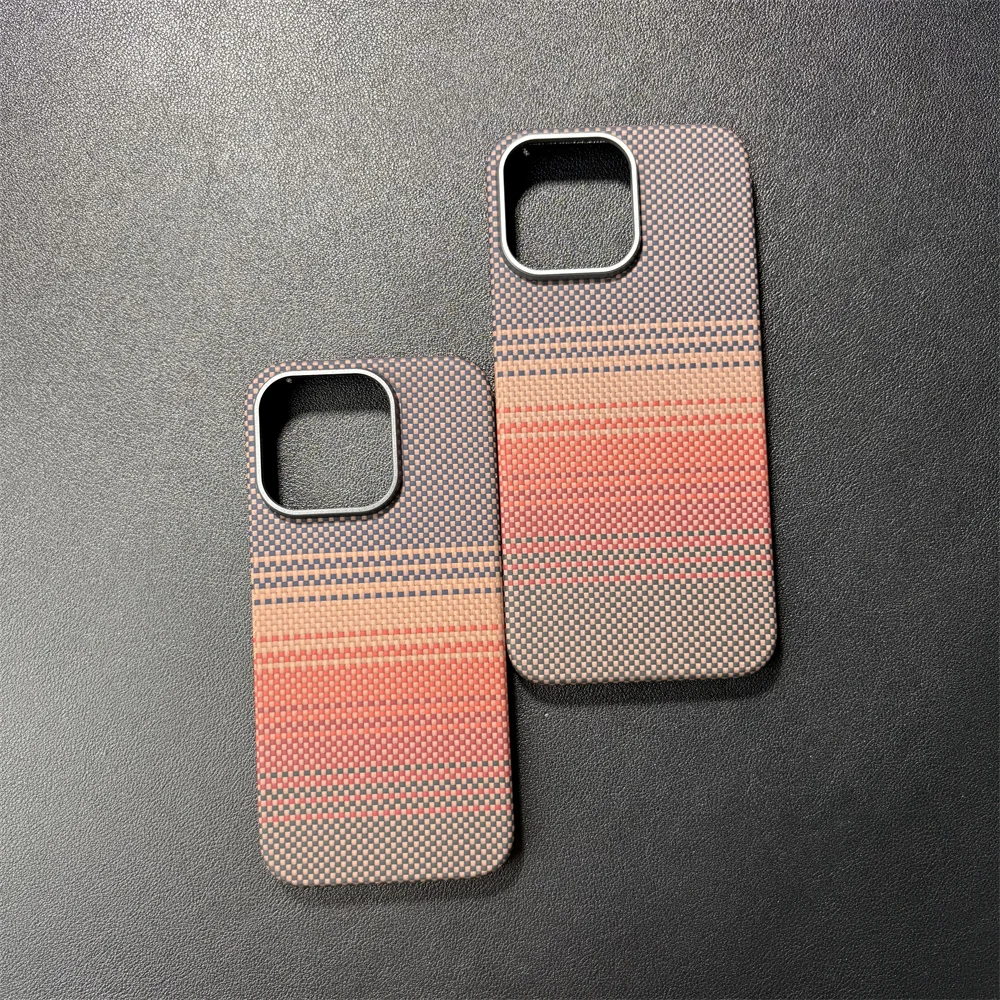 Real Pure Carbon Fiber Air Case Lightweight Aramid fiber cover for iPhone 15 16 Plus Pro Max Ultra Thin Case with MagSafe