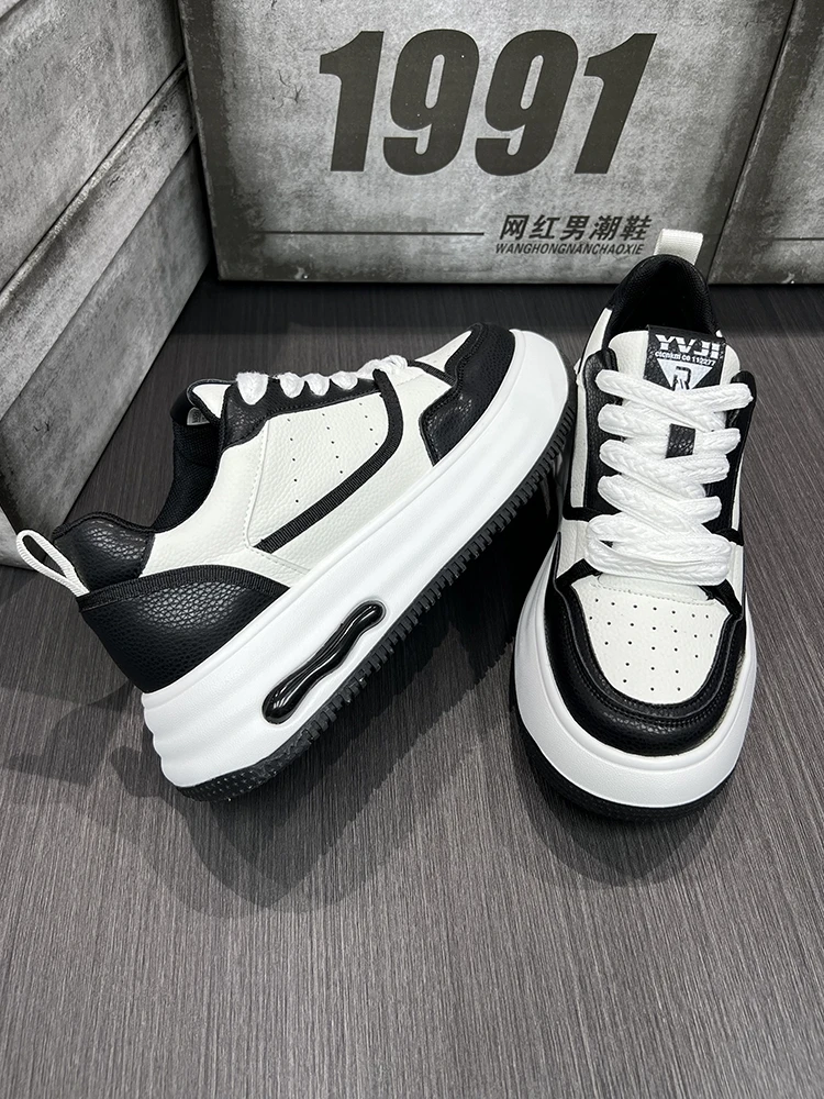 

25 European station trendy dad shoes comfortable and versatile thick-soled heightening sneakers