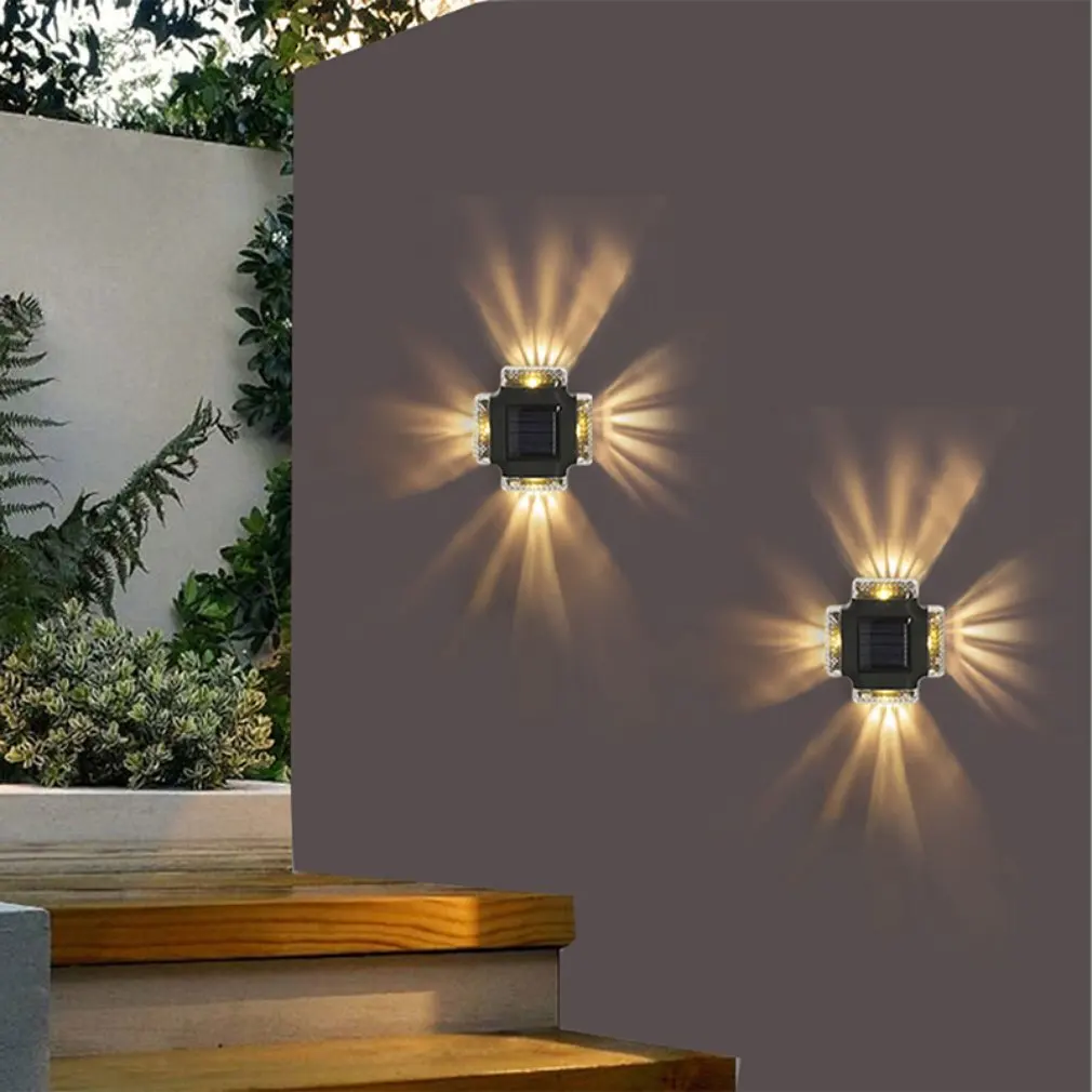 Applique Murale LED Imperméable pour Décoration d'Nik, Luminaire Décoratif d'Nik, Idéal pour un Jardin, une Véranda, une Chambre à Coucher, un Salon, un Couloir ou des Escaliers, 4 Pièces