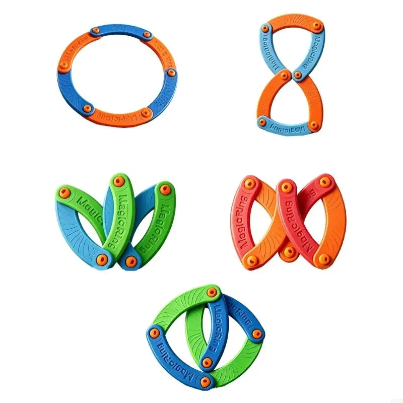 Portable Flying Rings Sports Toy Highly Speed Folding Boomerangs Outdoor Sports Throwing Toy for Outdoor Game Enduring 69HD