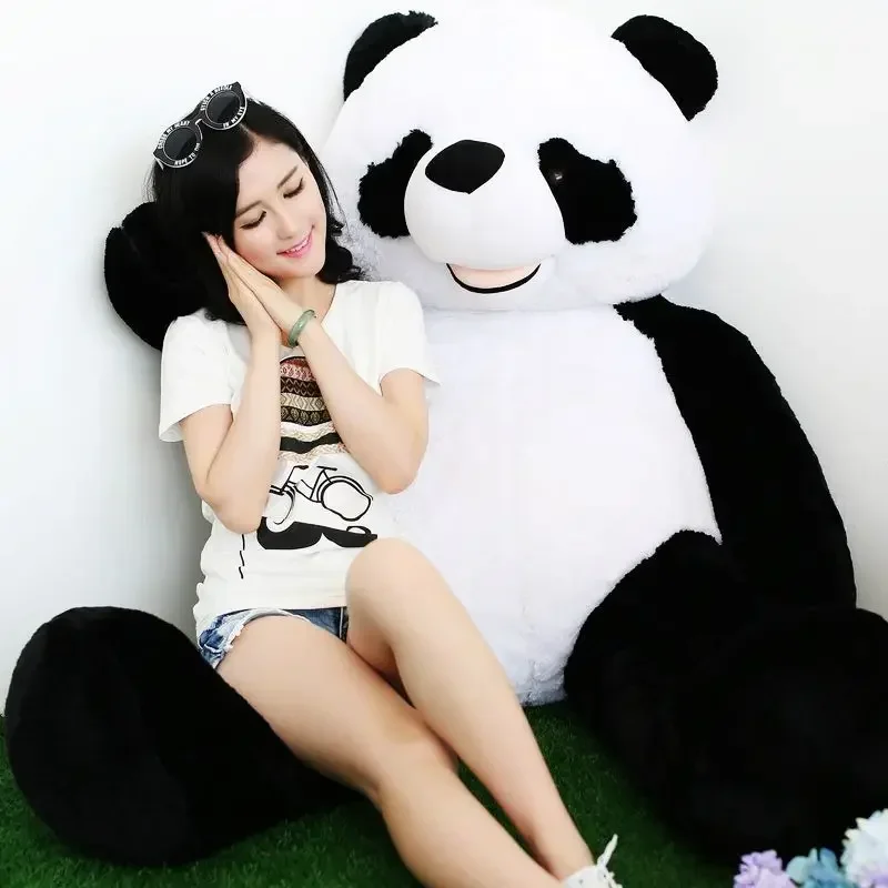 [Funny] Large size 180cm animal China panda Plush Toys hold pillow super soft PP cotton Stuffed doll model kids adult gift