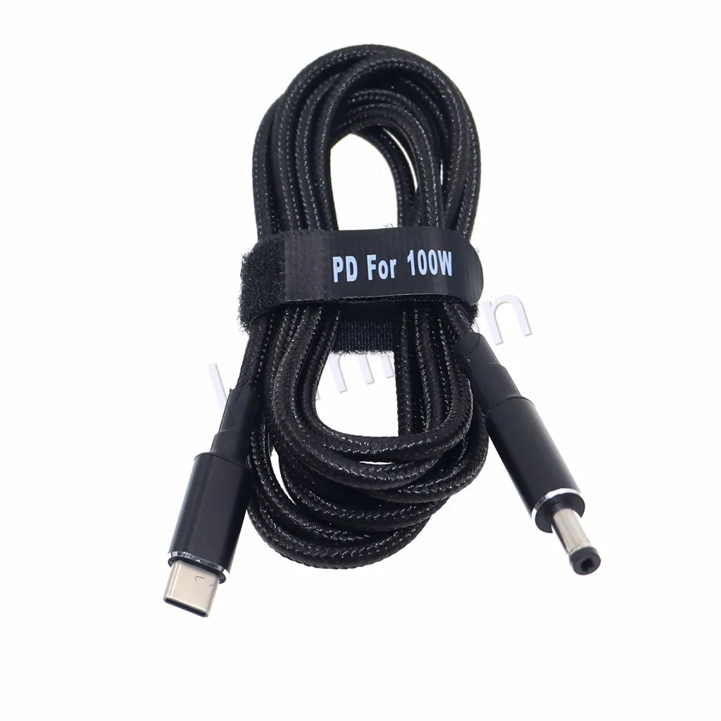 DC4.8 x 1.7mm Power Supply Plug Connector Converter Cable Cord 19V USB Type C PD Charging Cable for HP TPN-Q113 Laptop Adapter