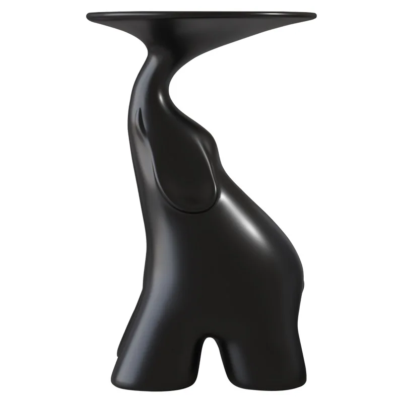 Modern minimalist small elephant edge Italian light luxury creative high-end integrated designer coffee table living room floor