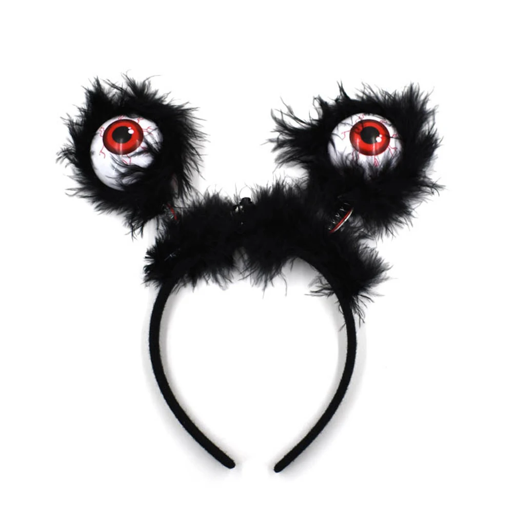 

Luminous Eye Headband Halloween Hair Hoop Eyeball Headwear Scary Flash Costume Accessory Gift Party Favor Soft Comfortable Fits