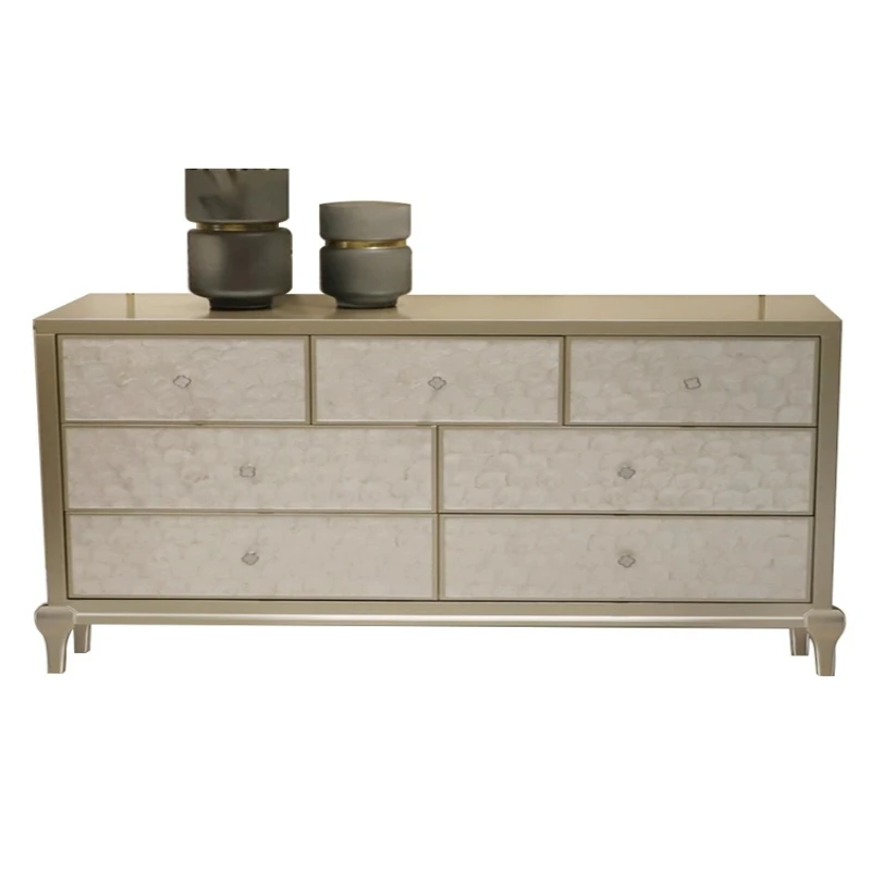 

Living room chest shell high-end bedroom solid wood storage cabinet