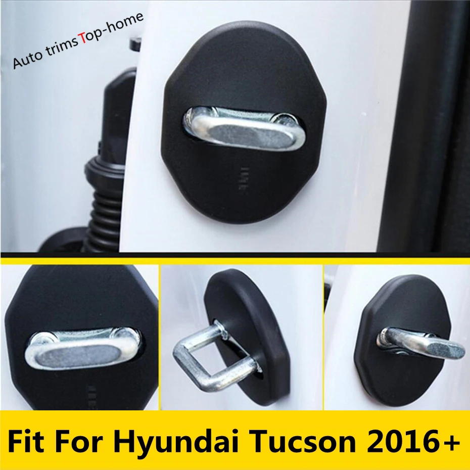 Inner Car Door Lock Protector Protection Cover Trim Fit For Hyundai Tucson 2016 - 2020 Accessories Interior Kit