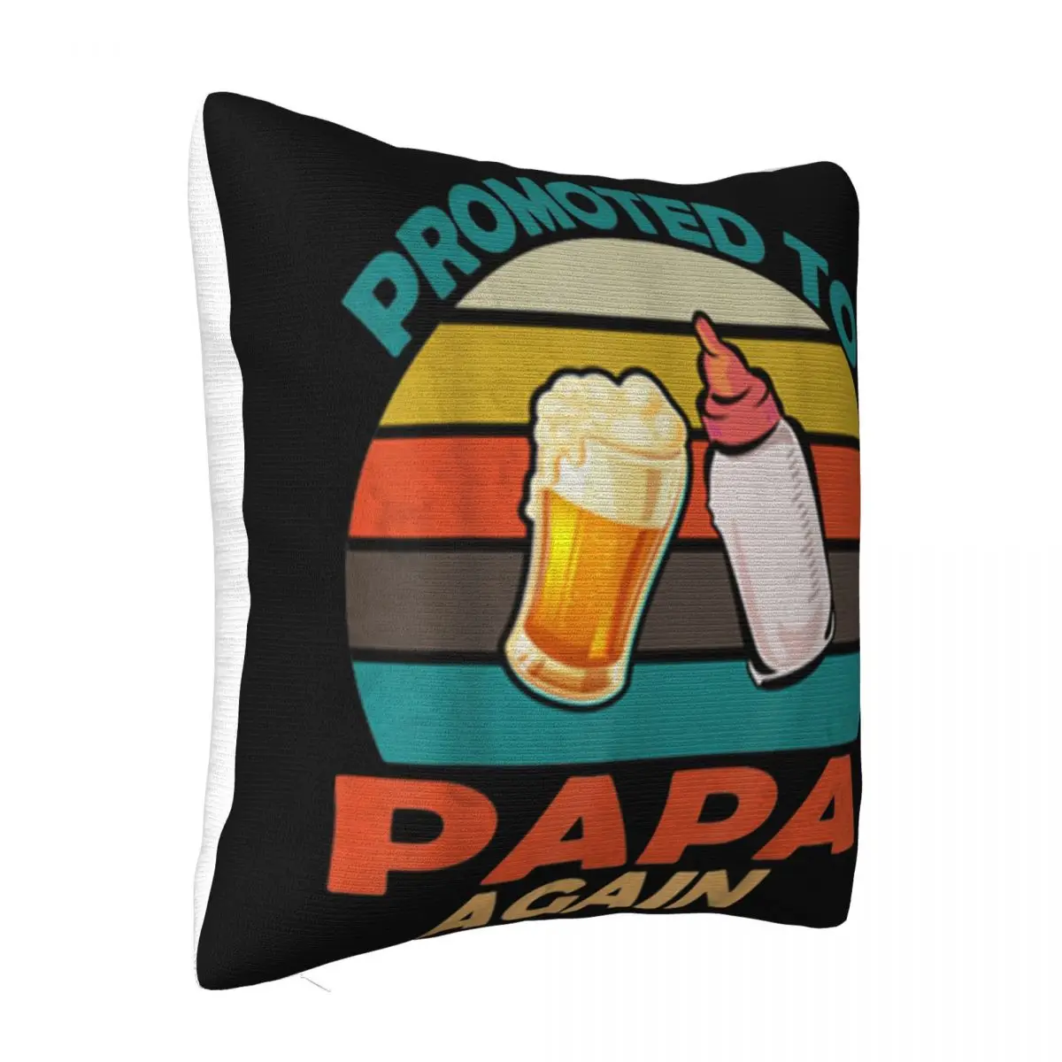 Awesome Vintage Promoted To Papa Again Christmas Fitness Newest Any Logo Girl Men Hot Womens Pillow Case