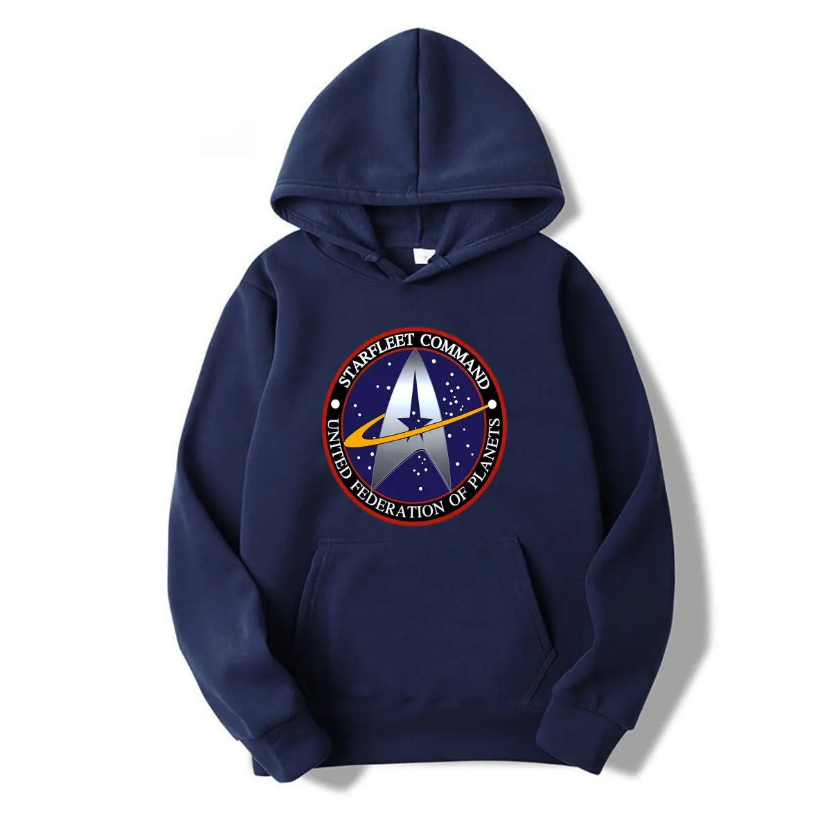 Star Trek Movie Sign Hoodie Unisex Retro Distressed Graphic Sweatshirt Casual Long Sleeve Pullover Streetwear