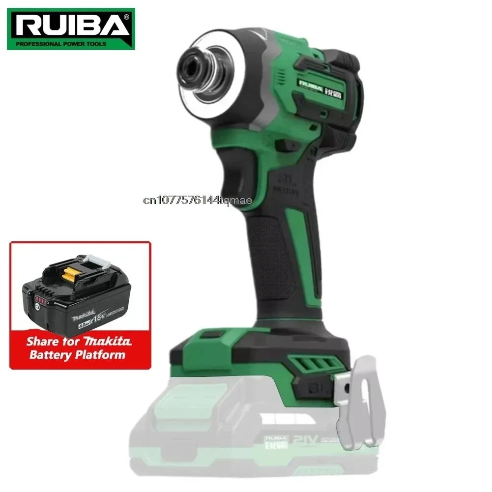 RUIBA 1/4 Inch 230NM Brushless Cordless Screwdriver Electric Impact Wrench For Makita 18V Battery Screwdriver Power Tools