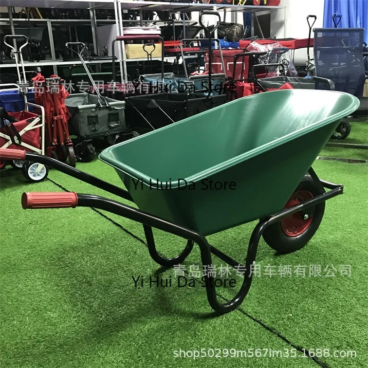 Household multi-functional garden tool cart four-wheel trailer trolley plastic dump truck