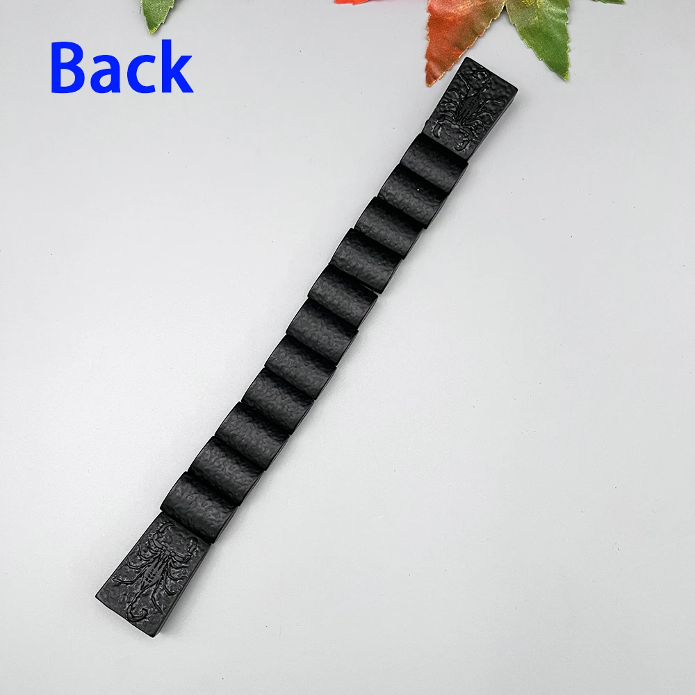 NJ128 مسبحة CHETKI قابلة للطي الوجه التأمل الصلاة الراتنج متجمد ماتي الأسود العنكبوت ويب نمط الإصبع الضغط الملحقات #3