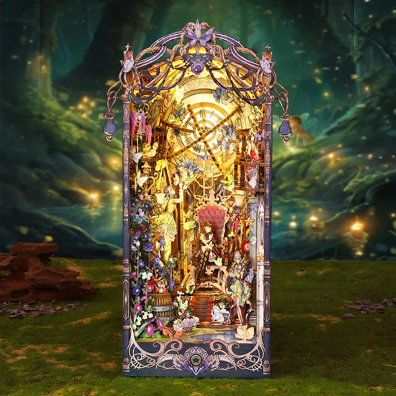 DIY Boekenhoekje Kit Plank 3D Houten Boekenplank Boekensteunen Maken Kamer Speelgoed Thuis Slaapkamer Decoraties Poppenhuis Voor Kerstcadeaus