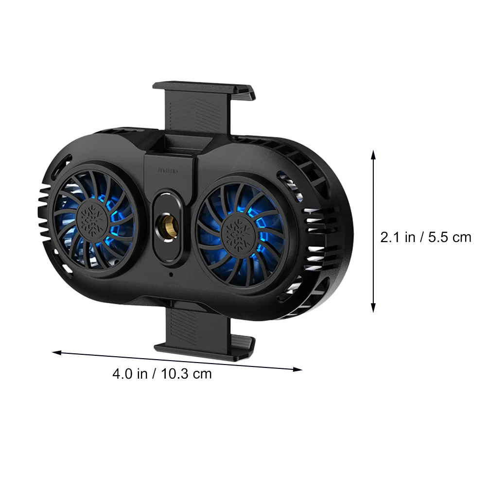 

Mini Phone Cooler Black Abs aluminum Alloy ceramic Retractable Buckle Suitable for Phones 4 6 5 Inches Semiconductor