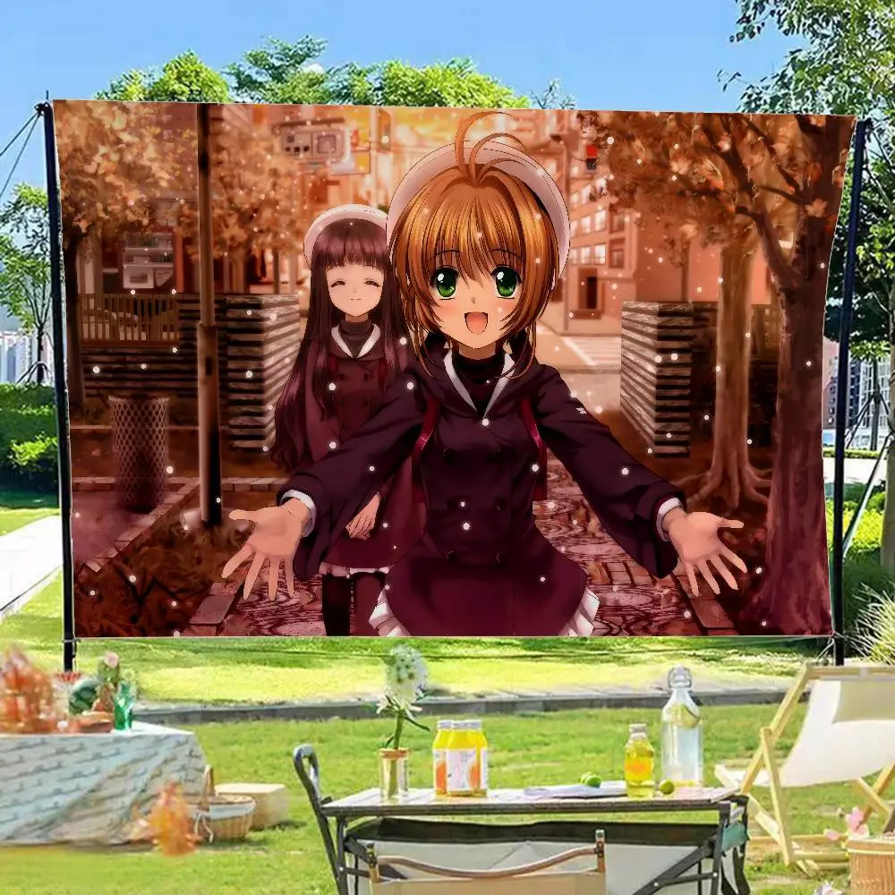 Cardcaptor Sakura Magic Circle High End Quality Banner Printing Artistic Atmosphere Style Camping Flag