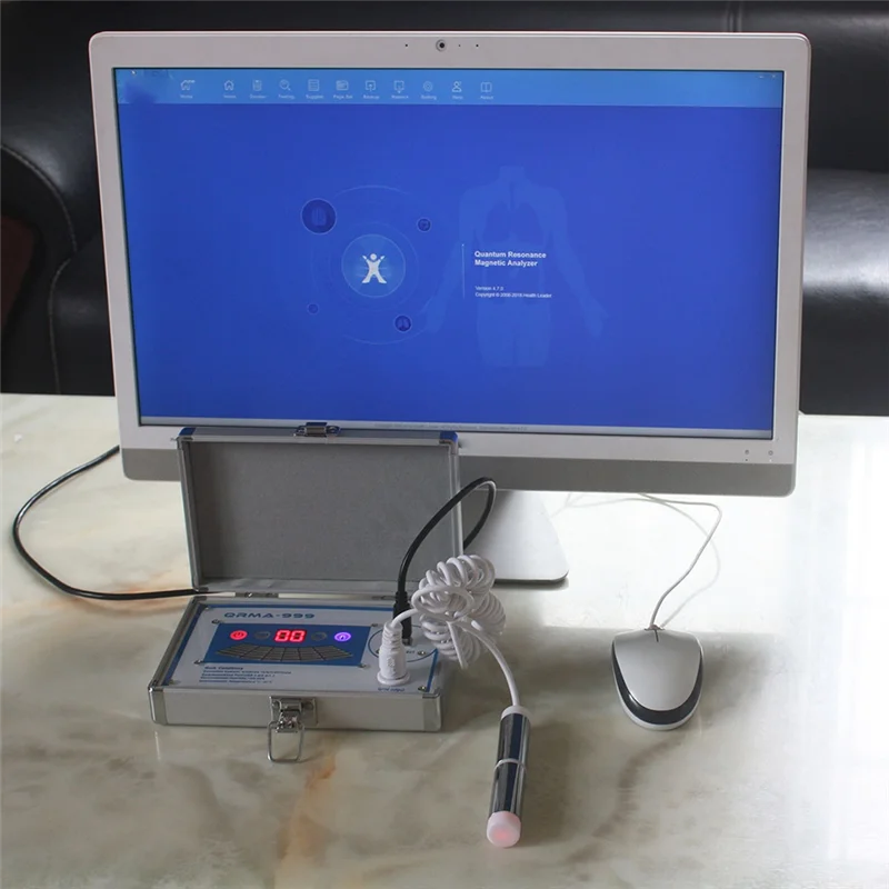 

ABRO-New QRMA-999 Magnetic Resonance Analyzer Full Body Analyzer Checking Set As Shown Metal+Plastic With 54 Reports
