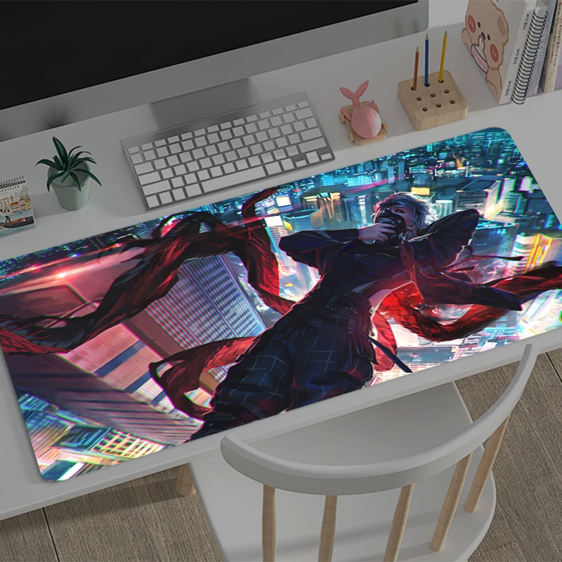 

Mousepad Large T-tokyo G-ghoul Office Computer Desk Mat Keyboard Mouse Pad Laptop Cushion Non-slip Deskpad PC carpet Mousepad