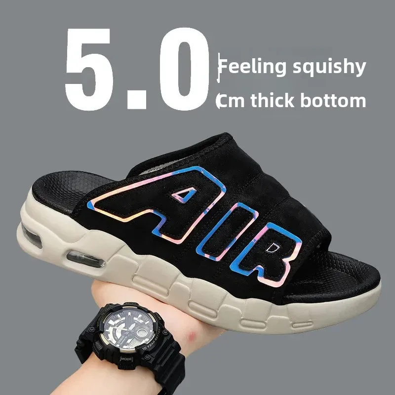 Men's Slippers Air Cushion Design Sandals Summer New PVC Soft Non-slip Men's Sports Slippers for Men Flip Flops Sandalias Hombre image 3
