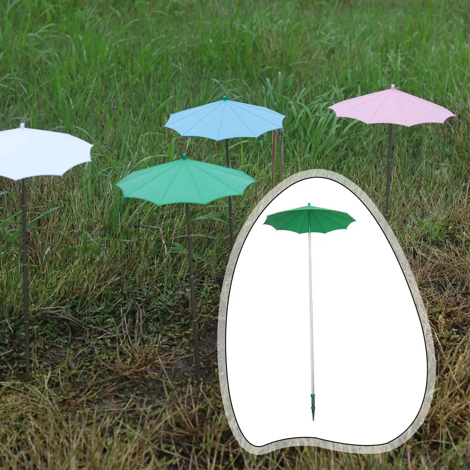 Outdoor Plant Umbrella Plant Shade Cover Multifunctional Convenient with Stake Sun Protection for Flower Pot Garden Bed Decor