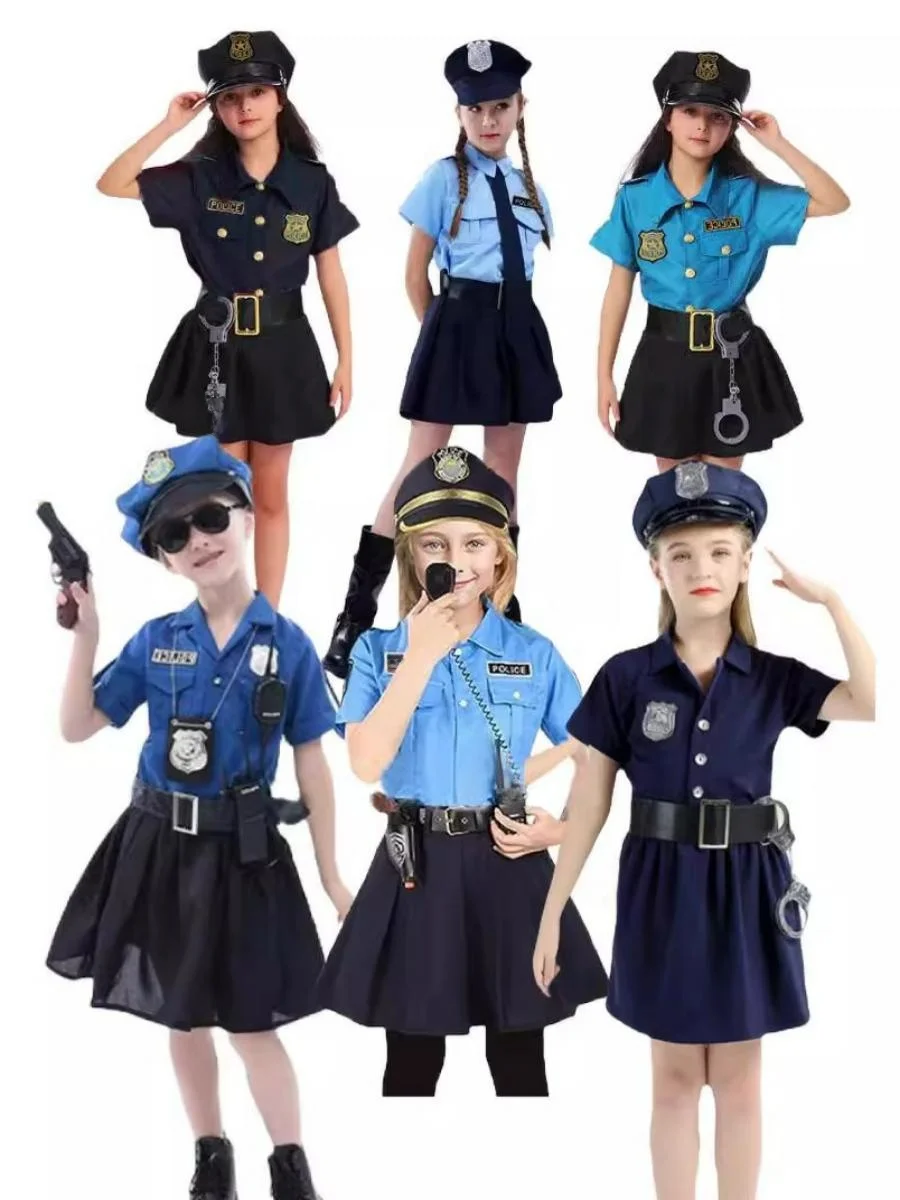 

Children's Halloween Costume Stage Performance Lawyer Nurse Engineer Firefighter Outfit Six-One Children's Party Wear