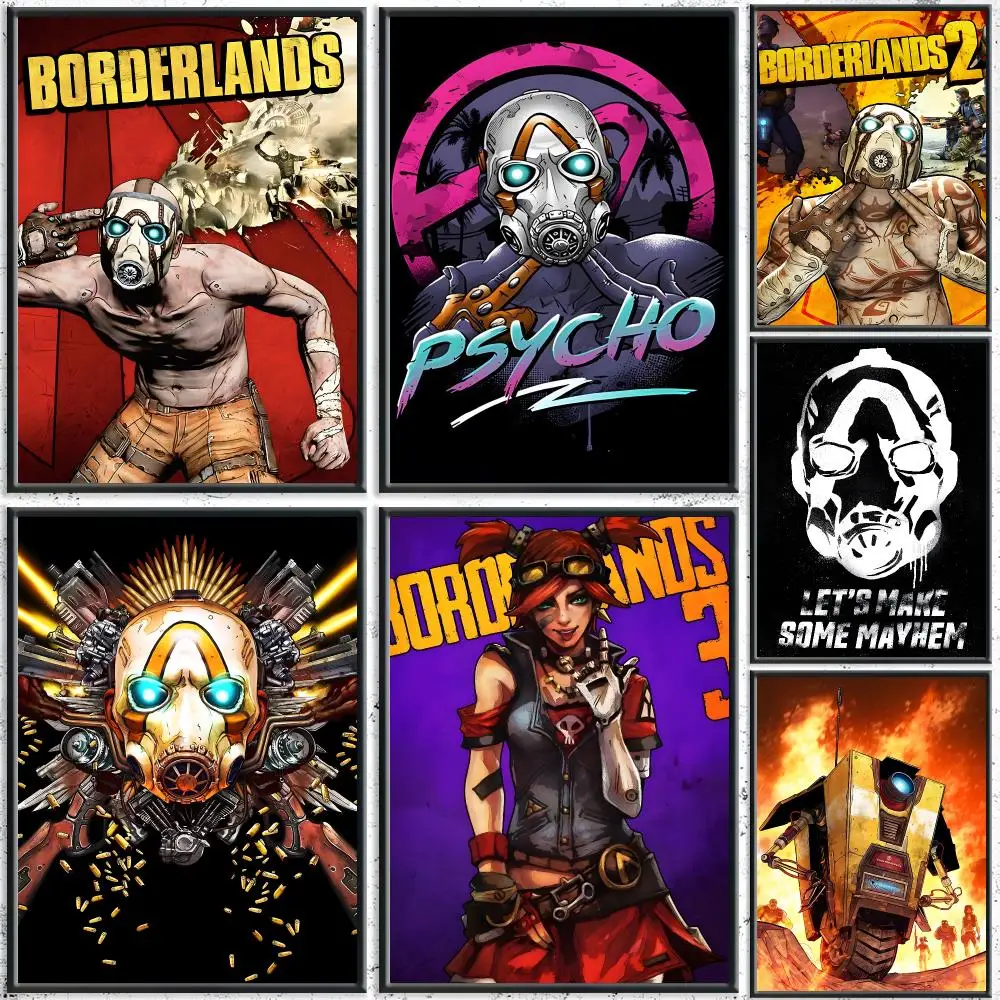 Trending Game B-BorderlandsS Poster HD Self-Adhesive No Residue After Removal Ideal for All Kinds of Wall Decor