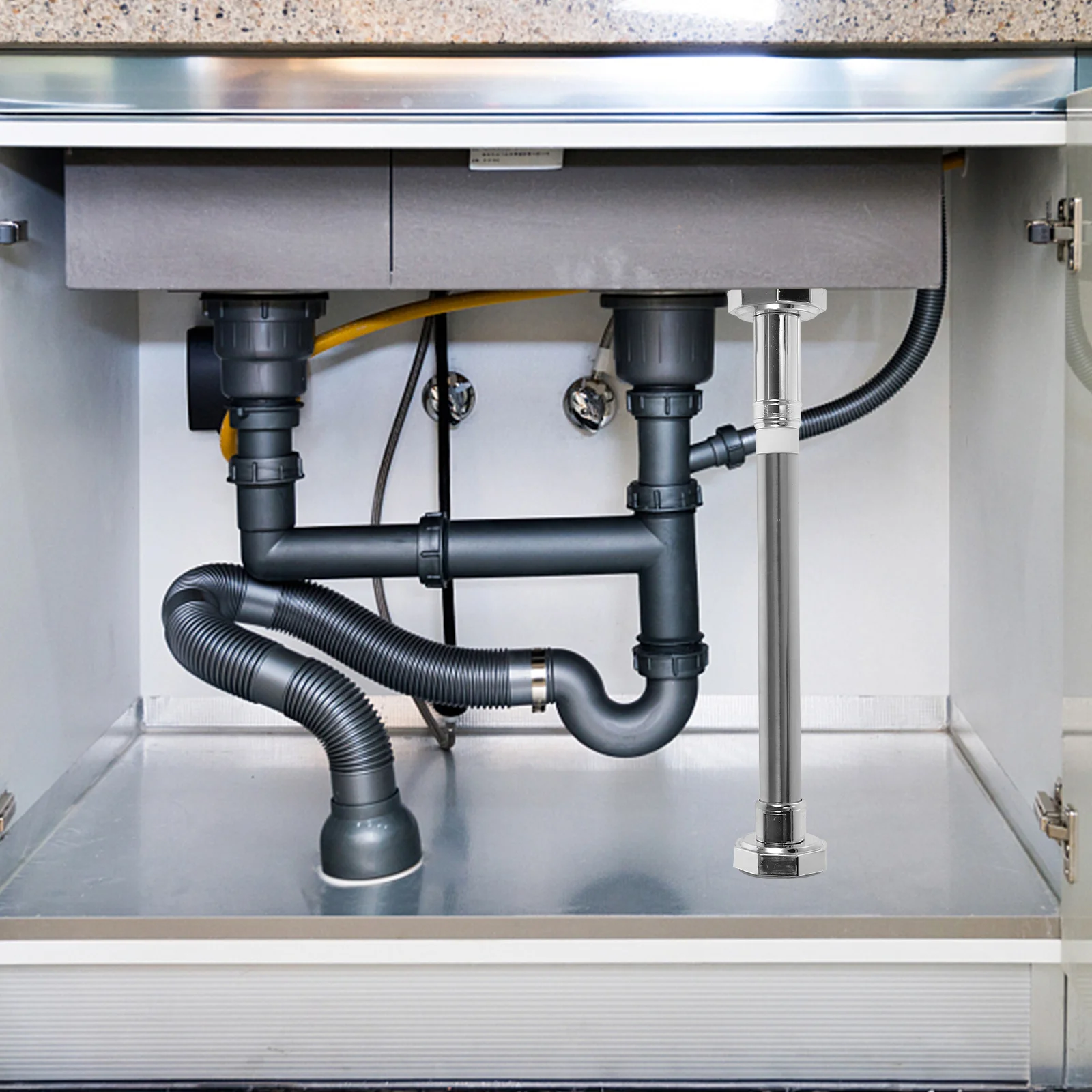 

Кронштейн для подстольной раковины из нержавеющей стали, выдвижной, сверхпрочный, предотвращающий падение, для кухни и ванной комнаты, держатель для умывальника