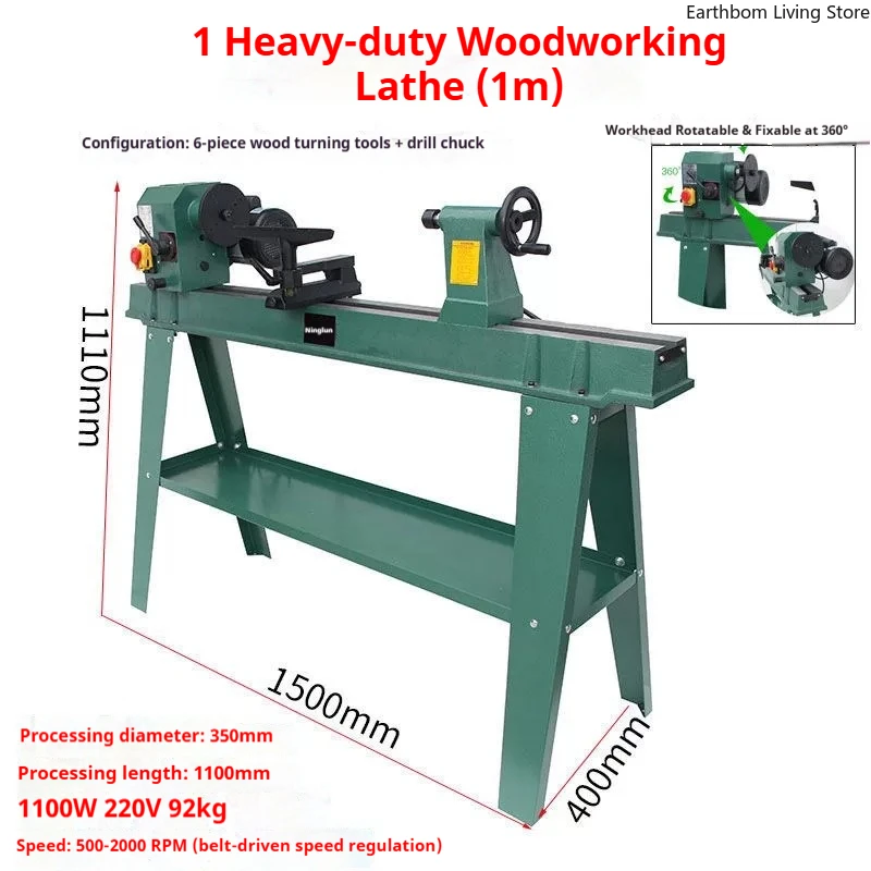 Model Multi-functional Mini Lathe Woodworking Mini Lathe Ordinary Wood Lathe Commercial Machinery Mini Draaibank ZY60XXCC