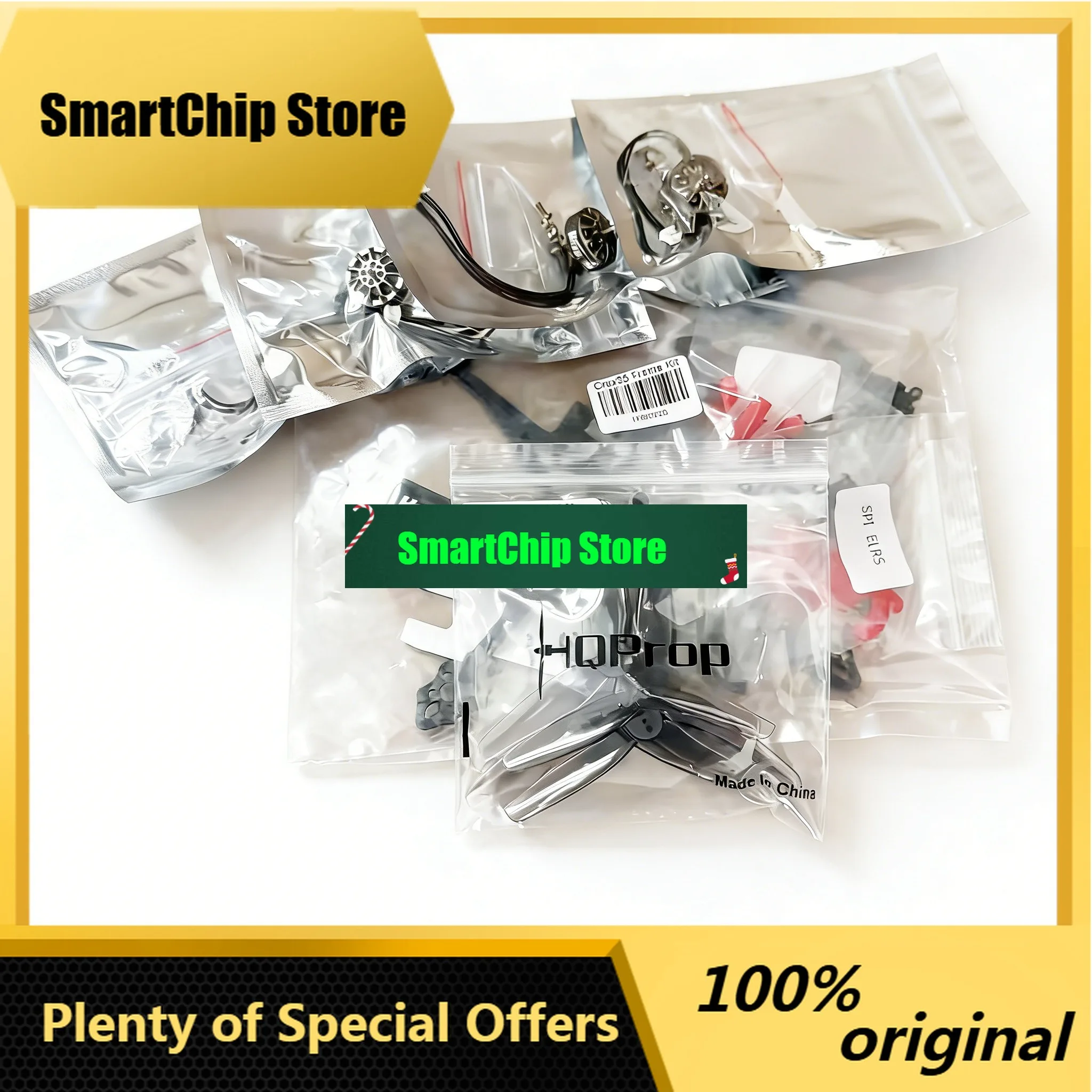 SmCpHappyModel 3.5inch FPV Kits - Crux35 Frame Kits + 4X 1404 3500KV Motor + HQPROP T3.5X2X3(2CW+2CCW)