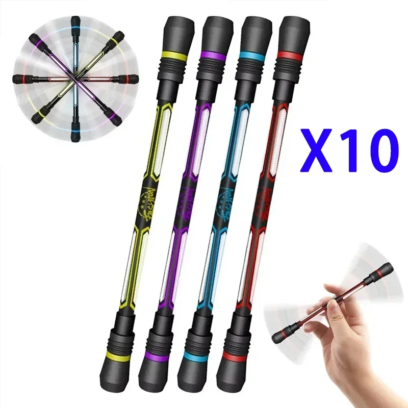 

10/20Pcs Creative Spinning Pen Spinner Toy Adult Kids Stress Relieve Rotating Gel Pens Anti-slip Hand Student Stationary