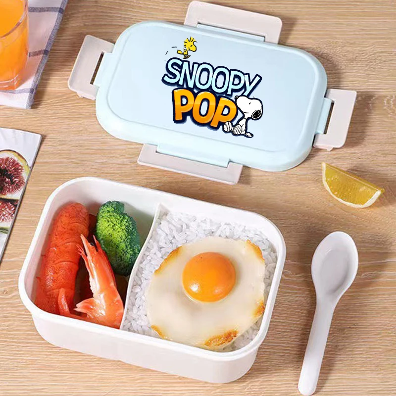 

Snoopys Lunchbox Anime Crystal Sticker Lunch Box Cartoon Student Portable Food Storage Boxs Lunch Thermo Container Birthday Gift