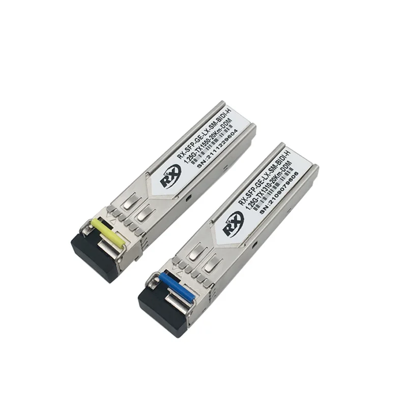 

Fiber Optical Transceiver 1.25g Bidi 20km LR SM Single LC Fiber DDM 1000Base-t Gigabit Compatible with Cisco SFP Module