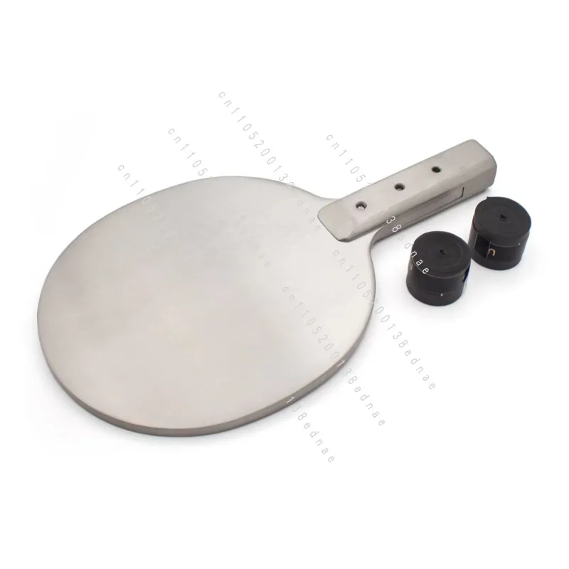 Heavy Table Tennis Paddle - Stainless Steel Weighted Training Racket for Strength Building & Fitness