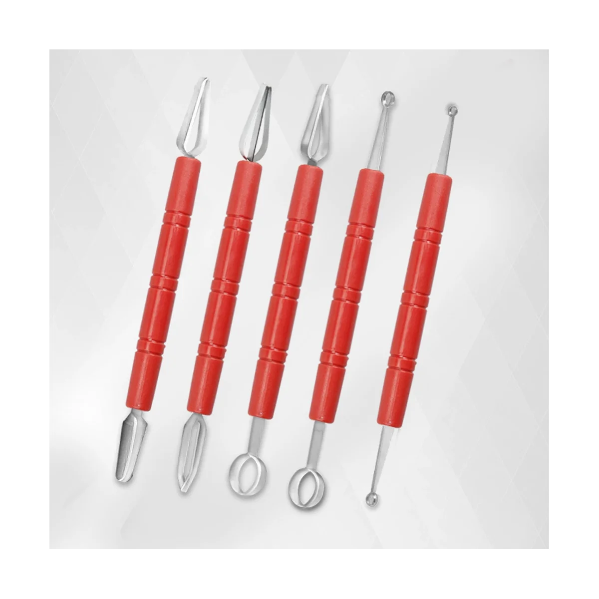 5 Pieces of Stainless Steel Pottery Tools Set Pottery Tools Polymer Clay Modeling Tools Wax Carving Tools