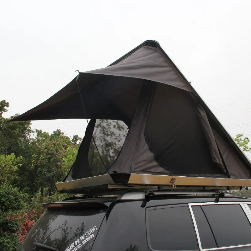 

Outdoor 1-2 person side rooftent fold out hard shell carpa auto aluminum hard shell rooftop tents side roof top tent hardshell