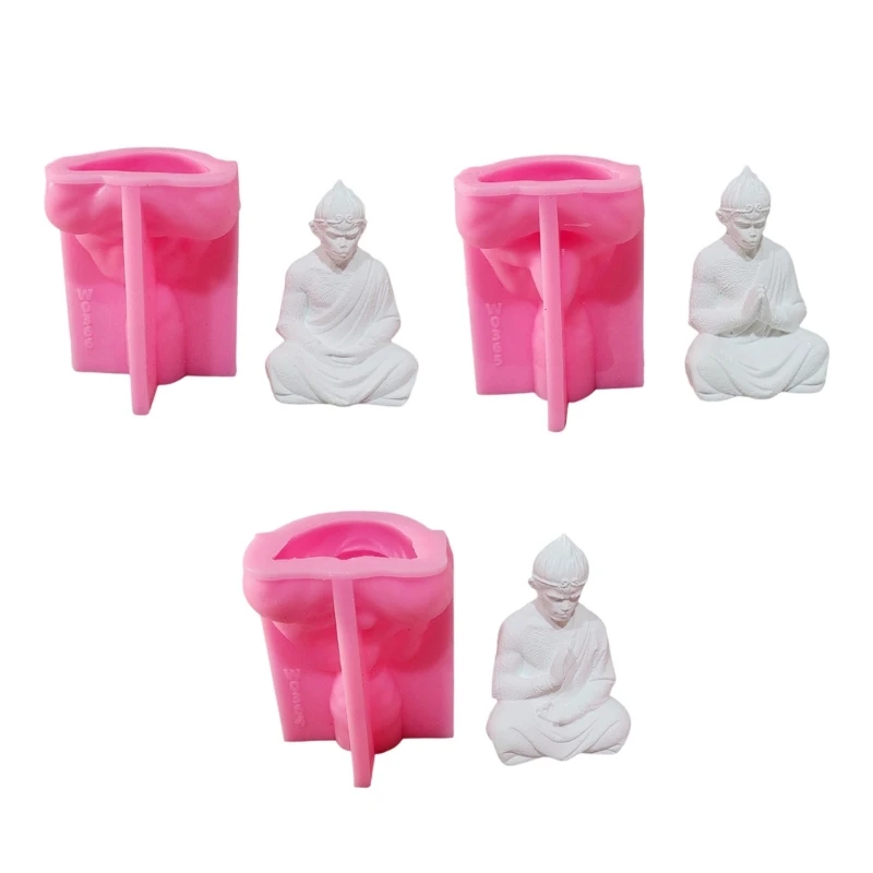 Multifuntional Silicone Mold Detailed Monkey Designs Handmade Craft Moulds Dropsale