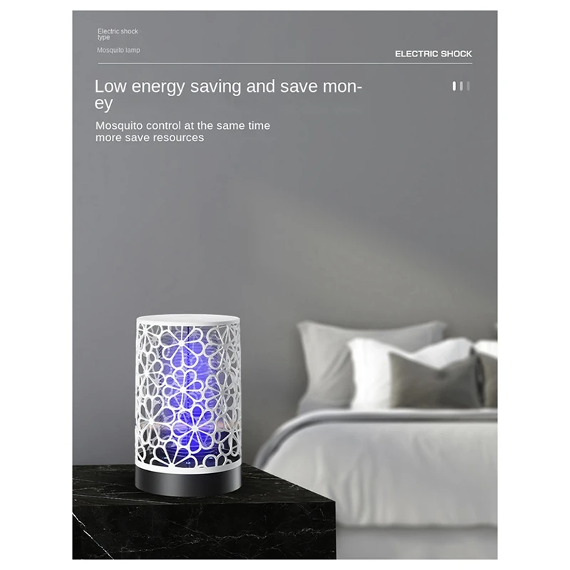Indoor Insect Trap Mosquito Lamp, luz roxa, quarto e sala de estar